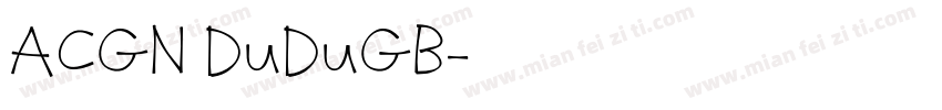 ACGN DuDuGB字体转换